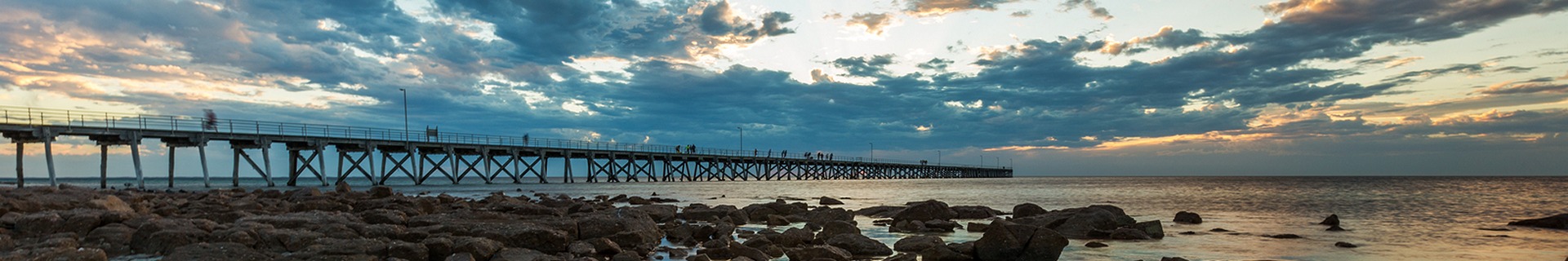 Sunset at the Port Hughes Jetty on Yorke Peninsula in South Australia Australia on 22nd February 2018